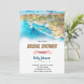 Invitation Thème de fête de mariage de croisière (Debout devant)