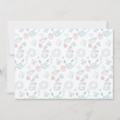 Invitation Thème de fête de thé Doodle Whimisical (Dos)