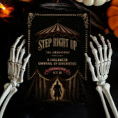 Invitation Thème de fête Halloween Dark Carnival Cirque Vinta