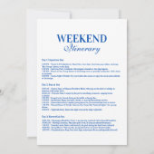 Invitation Thème de fête nautique bleue (Dos)