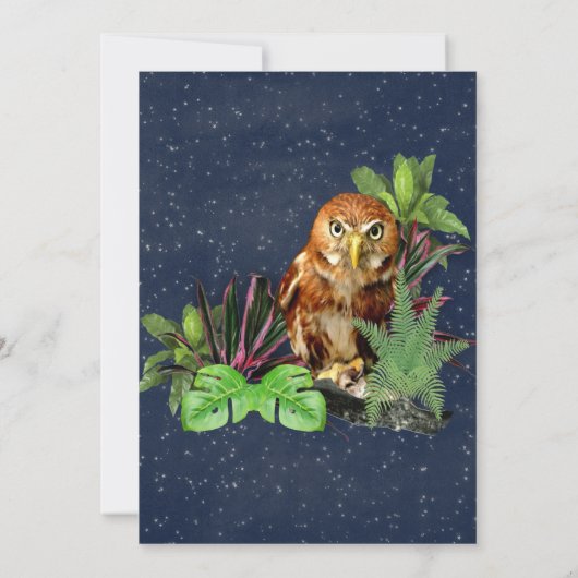 Invitation Thème de fête nocturne (Dos)