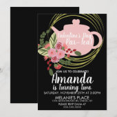 Invitation Thème de fête pour la Saint-Valentin Couronne de f (Devant / Derrière)