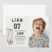 Invitation Thème de football modifiable Imprimer (Devant / Derrière)
