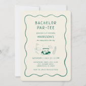 Invitation Thème de golf pour enterrement de vie de garçon mi (Devant)