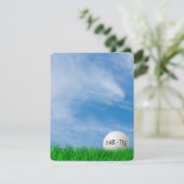 Invitation Thème de golf pour fête d'anniversaire (Debout devant)