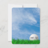 Invitation Thème de golf pour fête d'anniversaire (Devant)