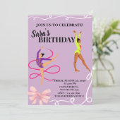 Invitation Thème de gymnastique (Debout devant)