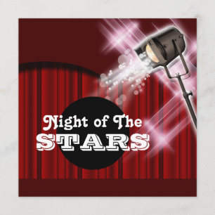 Invitation Thème de Hollywood la partie de "que n'importe