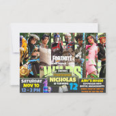 Invitation thème de jeu (Devant)