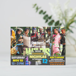 Invitation thème de jeu