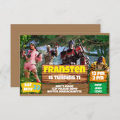 Invitation Thème de jeu (Devant / Derrière)