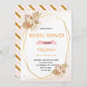 Invitation thème de la douche de mariée de la Pamp (Devant / Derrière)