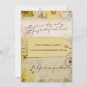 Invitation Thème de la Douche de Voyage de Mariage au cacao e (Dos)