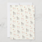 Invitation Thème de la ferme Anniversaire avec Animaux Invita (Dos)