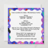 Invitation Thème de la fête de danse de chat (Dos)