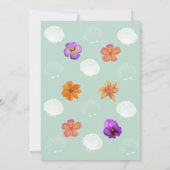 Invitation Thème de la fête de la plage côtière (Dos)