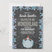 Invitation Thème de la fête du flocon de neige rustique (Devant)