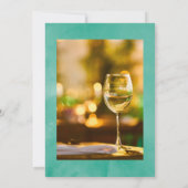 Invitation Thème de la Monnaie et du Boho Bleu Célébration de (Dos)