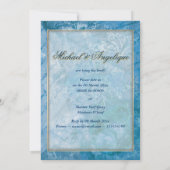 Invitation Thème de la plage en ivoire d'Aqua (Dos)