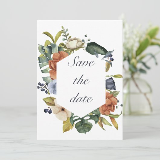 Invitation Thème de la récolte d'automne (Debout devant)