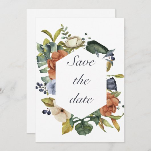 Invitation Thème de la récolte d'automne (Devant / Derrière)