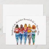 Invitation Thème de la sororité  (Devant / Derrière)