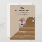 Invitation Thème de la Souris Adorable (Devant)