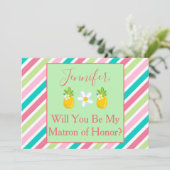 Invitation Thème de l'ananas sur la proposition d'honneur de (Debout devant)