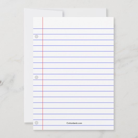 Invitation Thème de l'école du parti de retraite (Dos)