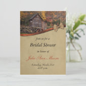 Invitation Thème de mariage automne à la campagne (Debout devant)
