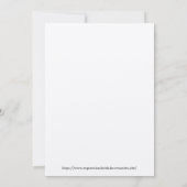 Invitation Thème de mariage de destination (Dos)