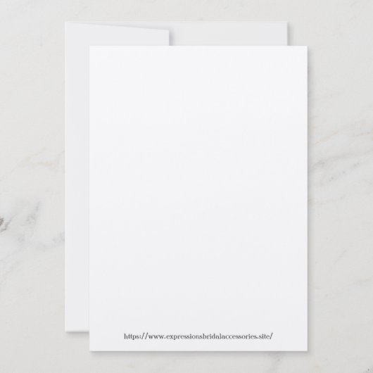 Invitation Thème de mariage de destination (Dos)