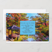 Invitation Thème de mariage de destination (Devant / Derrière)