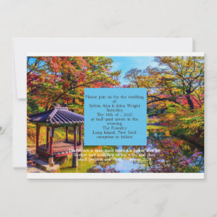 Invitation Thème de mariage de destination