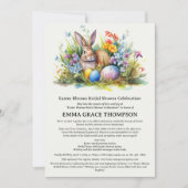 Invitation Thème de mariage de printemps de Pâques à l'aquare (Devant)