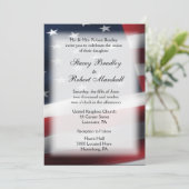 Invitation Thème de mariage des Mariages militaires Invitatio (Debout devant)