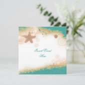 Invitation Thème de mariage élégant sur la plage (Debout devant)