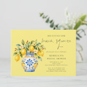 Invitation Thème de mariage Main Squeeze Lemon (Debout devant)