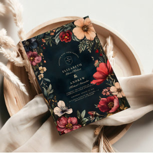 Invitation Thème de mariage Romance sombre
