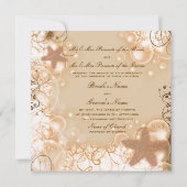 Invitation Thème de mariage sur la plage (Dos)