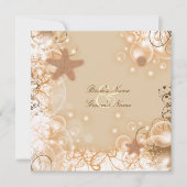 Invitation Thème de mariage sur la plage (Devant)