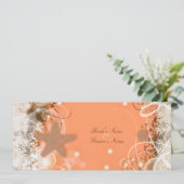 Invitation Thème de mariage sur la plage ~ coutume de fête él (Debout devant)