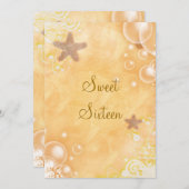 Invitation Thème de mariage sur la plage fête d'anniversaire  (Devant / Derrière)