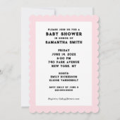 Invitation Thème de musique pour Baby Shower (Dos)