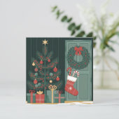 Invitation Thème de Noël (Debout devant)