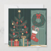 Invitation Thème de Noël (Devant)