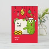 Invitation Thème de Noël de Pickleball (Debout devant)