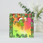 Invitation Thème de Noël de Pickleball (Debout devant)