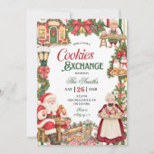 Invitation Thème de Noël Échange de biscuits de Noël (Devant)