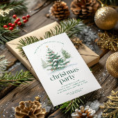 Invitation Thème de Noël Fête de l'arbre de Noël